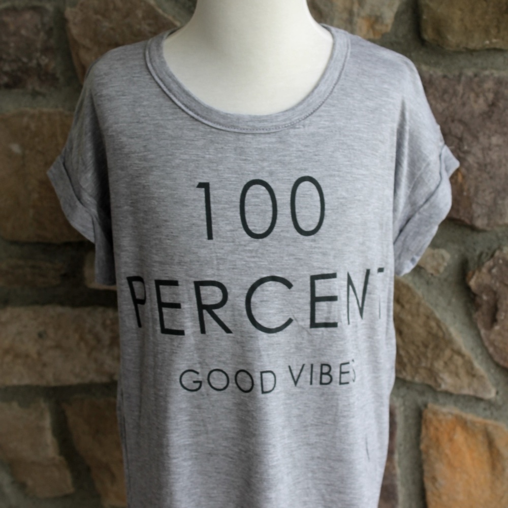 100% Good Vibes Tee Vintage Havana